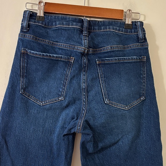 Quince Bella Stretch Relaxed Straight Stormy Blue Size 28 - Picture 6 of 9